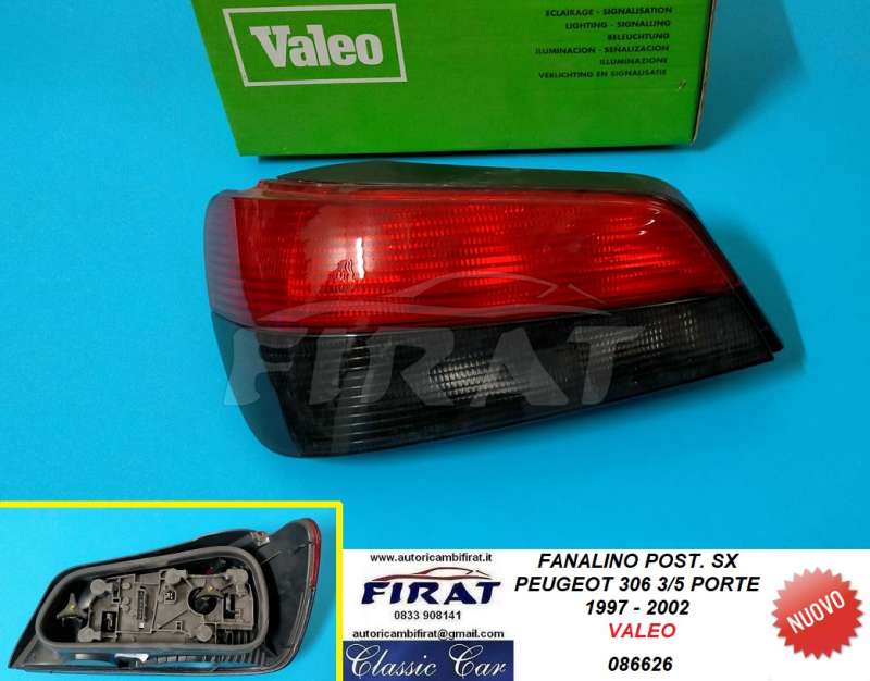 FANALINO PEUGEOT 306 3/5PORTE 97 - 02 POST.SX (086626)